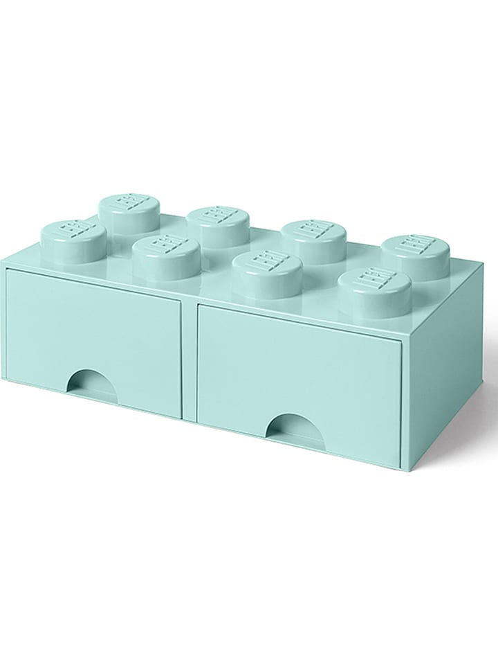 LEGO Pojemnik "Brick 8" w kolorze błękitnym z szufladami - 50 x 18 x 25 cm rozmiar: onesize