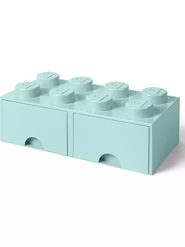 LEGO Pojemnik "Brick 8" w kolorze błękitnym z szufladami - 50 x 18 x 25 cm rozmiar: onesize