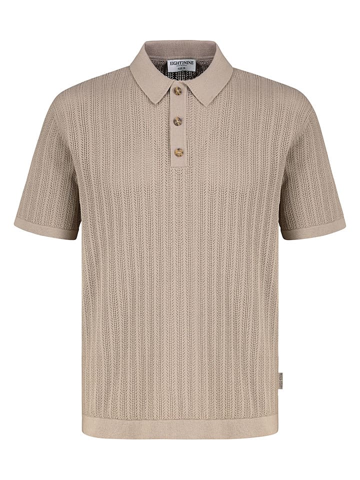 Eight2Nine Koszulka polo w kolorze beżowym rozmiar: XL