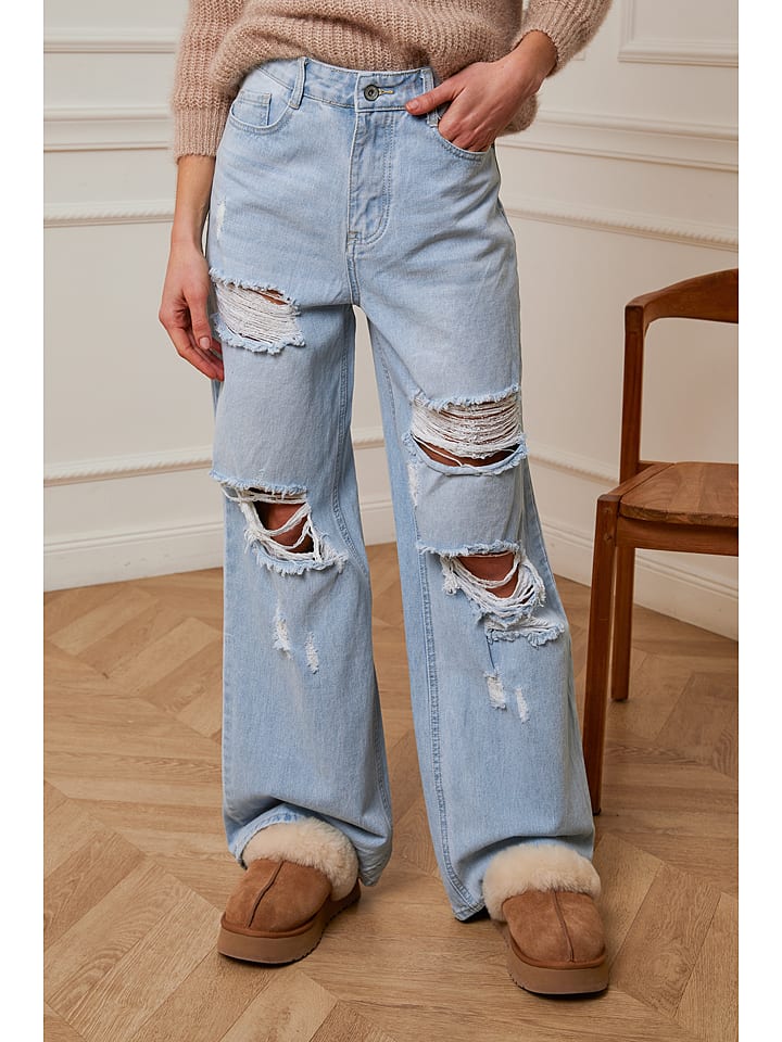 Joséfine Dżinsy "Isaye" - Comfort fit - w kolorze błękitnym rozmiar: L