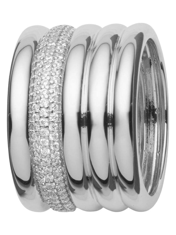 U.S. Polo Assn. Pierścionek z kryształami rozmiar: 54,5