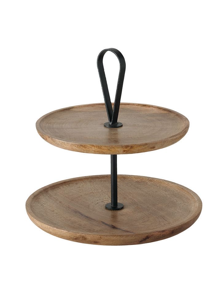 Boltze Etażerka "Kabir" w kolorze brązowym - wys. 35 cm rozmiar: onesize