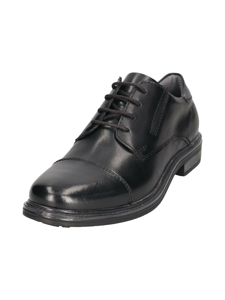 Bugatti Skórzane trzewiki w kolorze czarnym rozmiar: 40