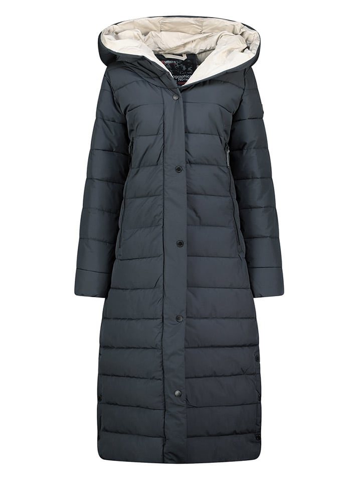 Geographical Norway Płaszcz pikowany w kolorze granatowym rozmiar: XL