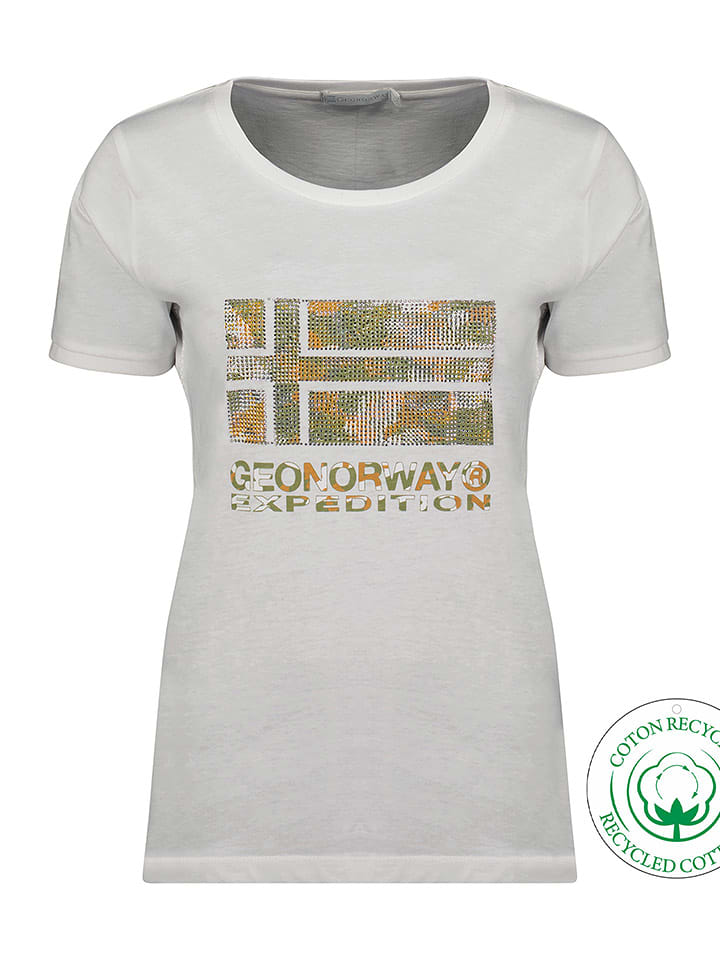 Geographical Norway Koszulka "Jwild" w kolorze białym rozmiar: XL