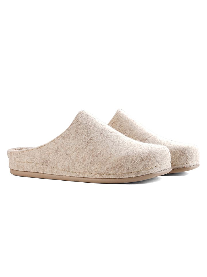 TRAVELIN' Kapcie "At Home" w kolorze beżowym rozmiar: 42