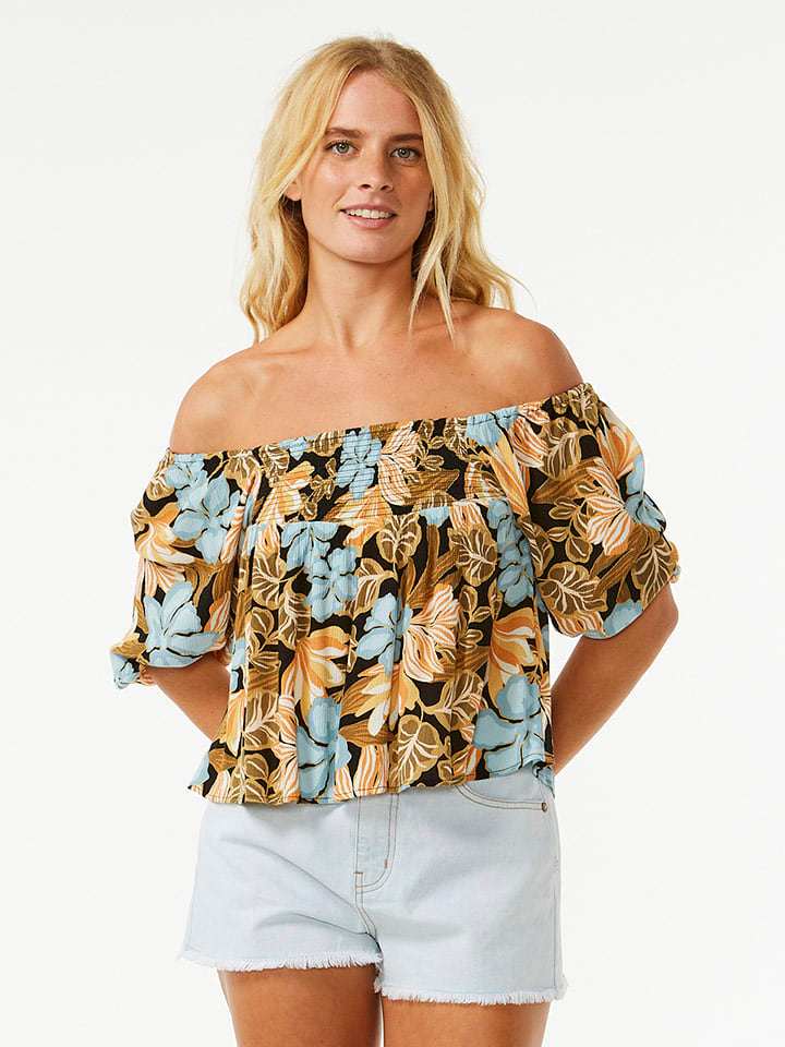 Rip Curl Bluzka w kolorze błękitno-jasnobrązowym rozmiar: S