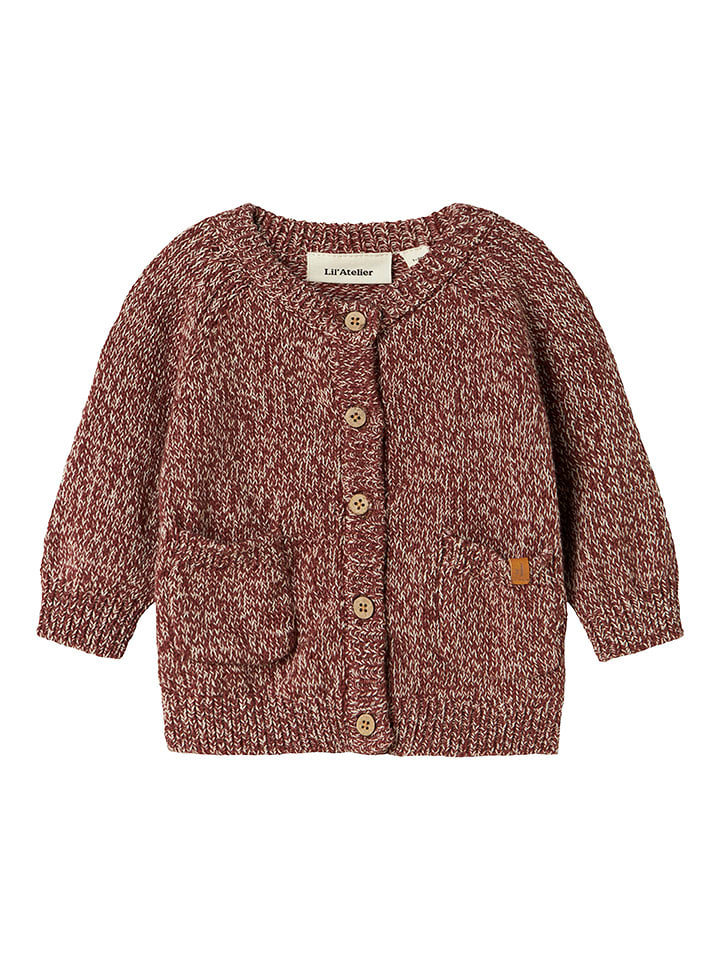 Lil Atelier Kardigan w kolorze czerwono-kremowym rozmiar: 68