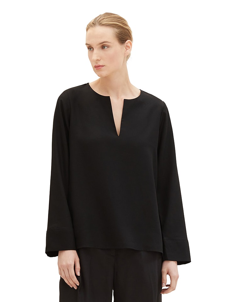 Tom Tailor Bluzka w kolorze czarnym rozmiar: 34