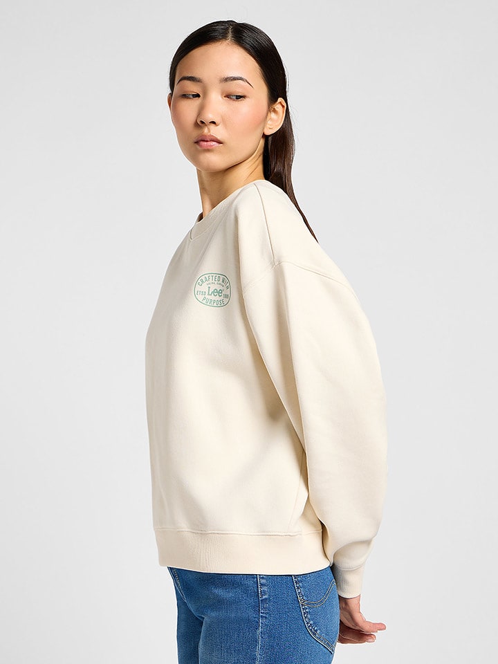 Lee Bluza w kolorze kremowym rozmiar: L