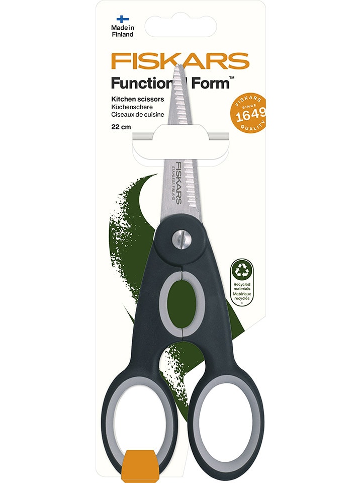 Fiskars Nożyczki kuchenne "Functional Form" w kolorze czarnym - wys. 21,5 cm rozmiar: onesize