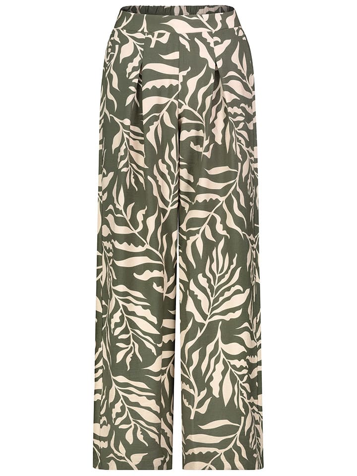 Sublevel Spodnie w kolorze ciemnozielono-białym rozmiar: XS