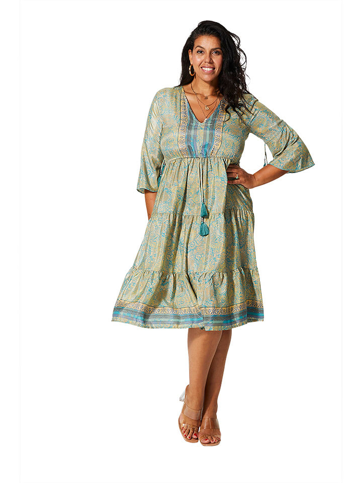 Aller Simplement Sukienka w kolorze błękitno-zielonym rozmiar: 50/52