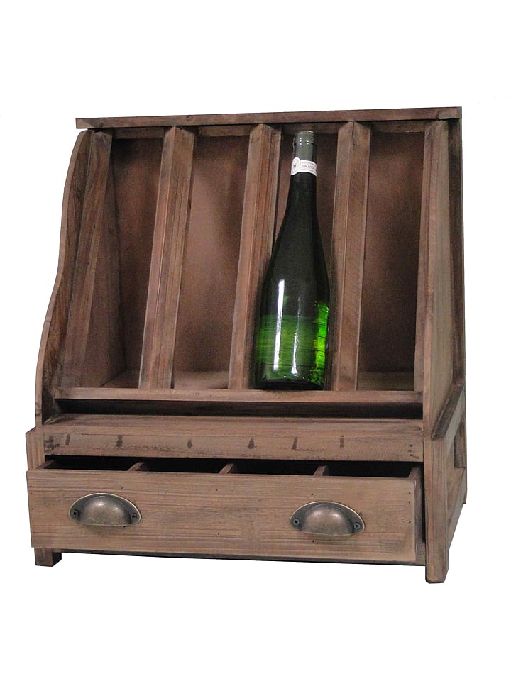 Anticline Regał w kolorze brązowym do wina - 47,5 x 50,5 x 29,5 cm rozmiar: onesize