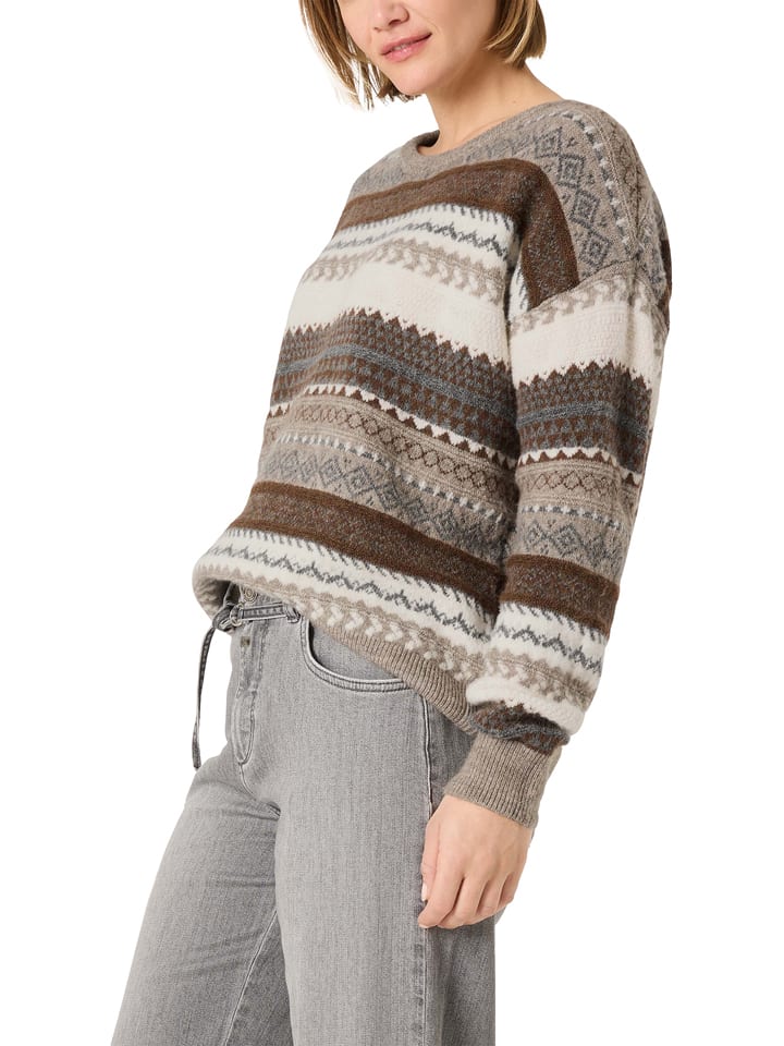 Timezone Sweter w kolorze beżowym rozmiar: S