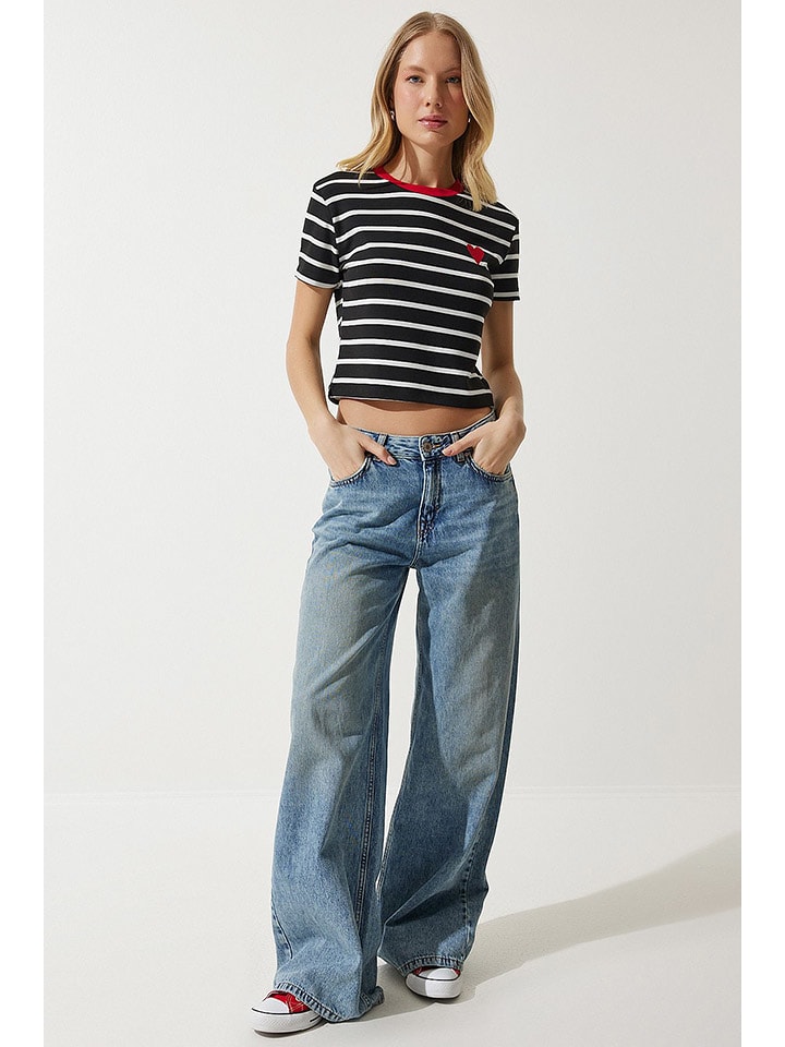 Happiness Istanbul Koszulka w kolorze czarno-białym rozmiar: 36