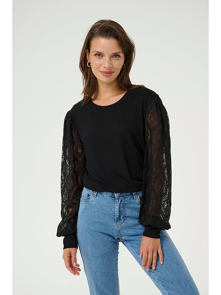 Kaffe Bluzka "Anima" w kolorze czarnym rozmiar: S