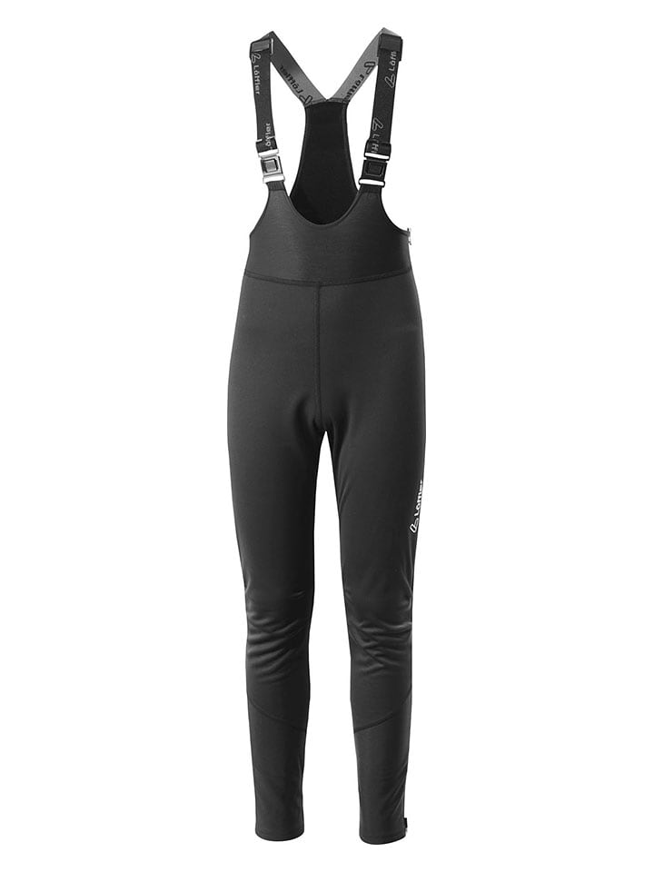 Löffler Legginsy kolarskie "Warm-Up" w kolorze czarnym rozmiar: 140