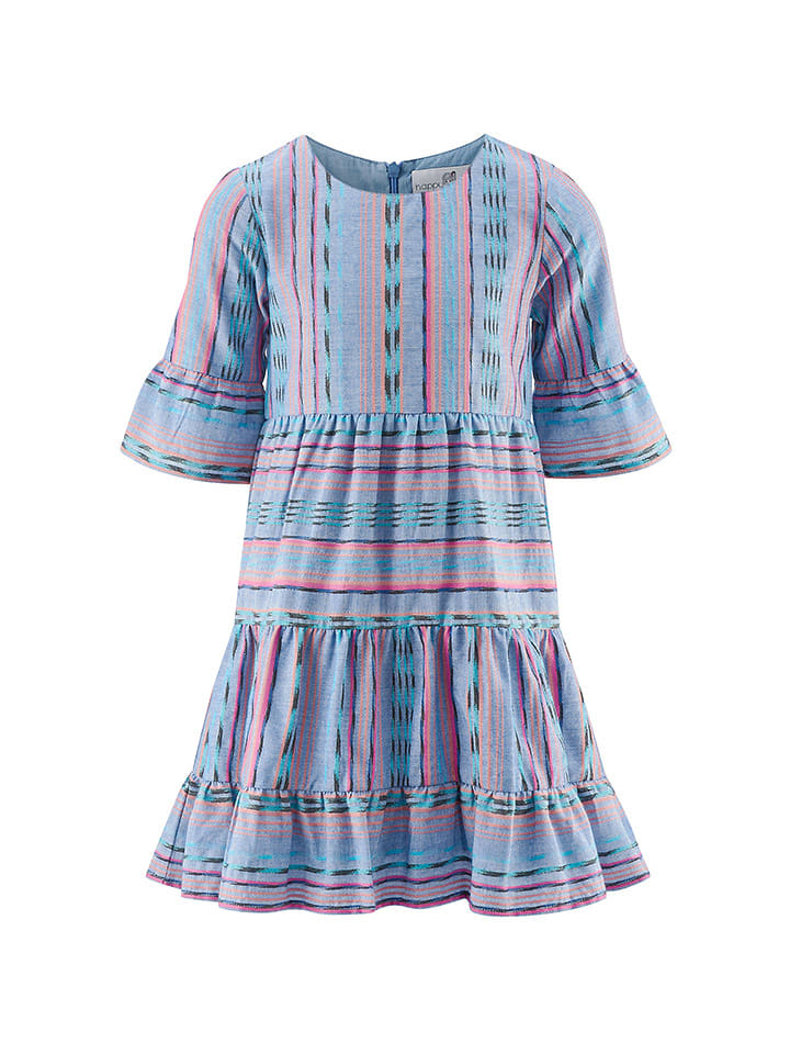 happy girls by Eisend Sukienka w kolorze niebiesko-jasnoróżowym rozmiar: 110