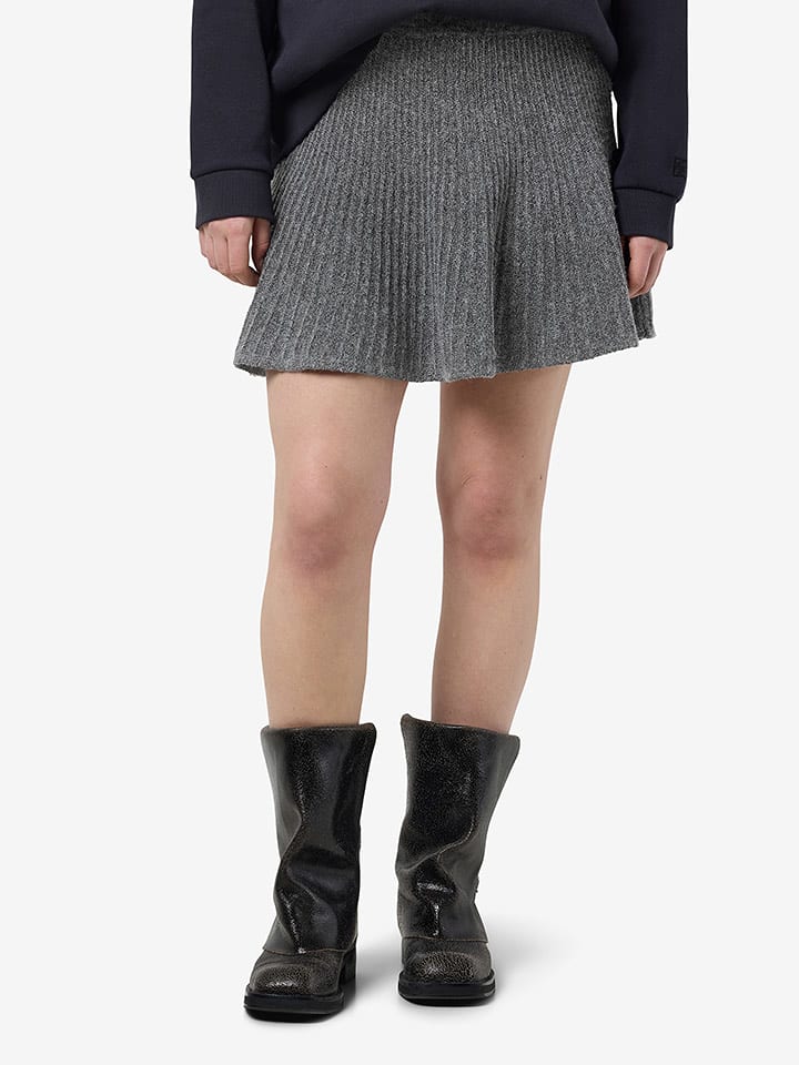 Noisy may Spódnica dzianinowa w kolorze szarym rozmiar: XS