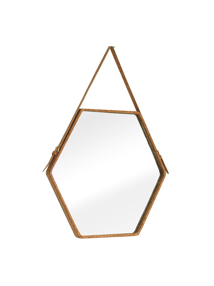 Homede Lustro w kolorze beżowym - (S)54 x (W)47,5 cm rozmiar: onesize