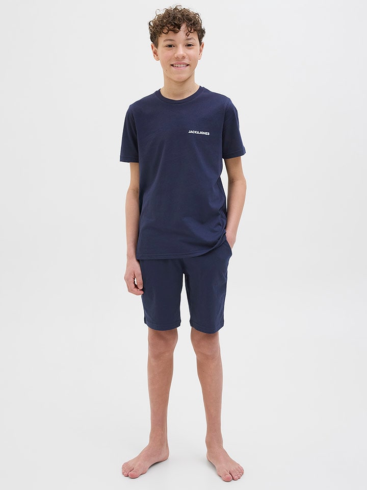 JACK & JONES Junior Koszulka "Everest" w kolorze granatowym rozmiar: 140