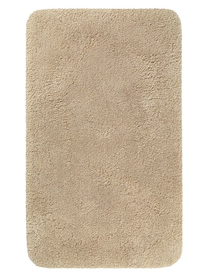 Homie Living Dywanik łazienkowy "Porto Azzurro" w kolorze beżowym rozmiar: 55x65 cm
