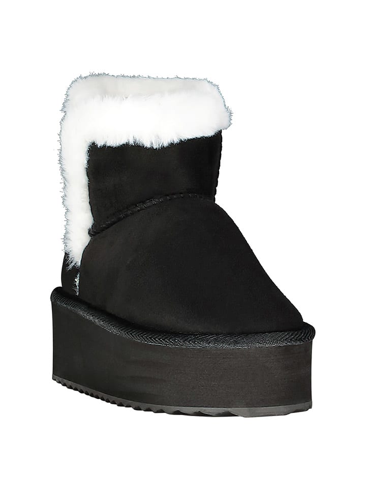 Geographical Norway Botki zimowe "Oslo" w kolorze czarnym rozmiar: 40