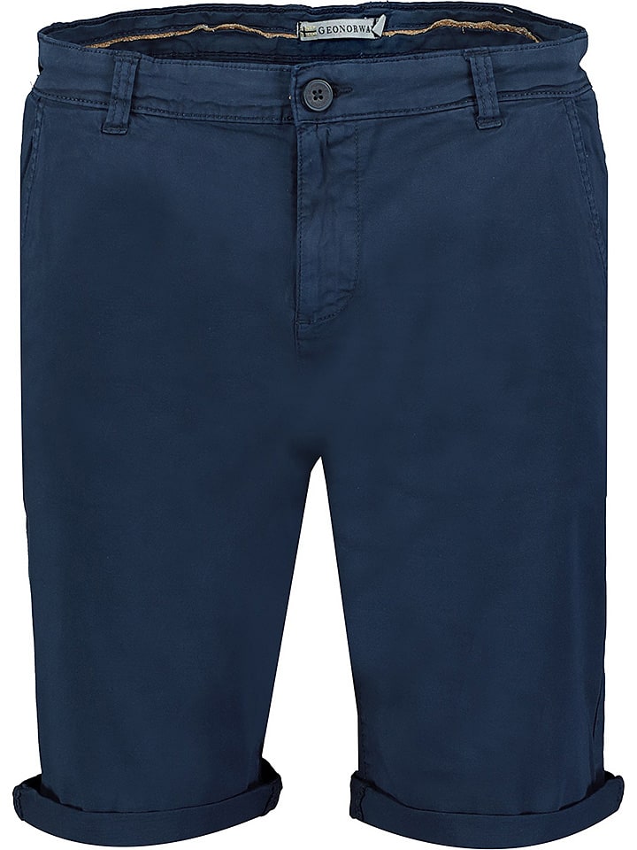 Geographical Norway Bermudy "Pivoine" w kolorze granatowym rozmiar: XXL