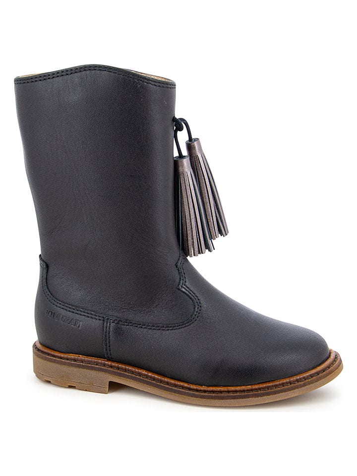 Pom D'api Skórzane botki w kolorze granatowym rozmiar: 27