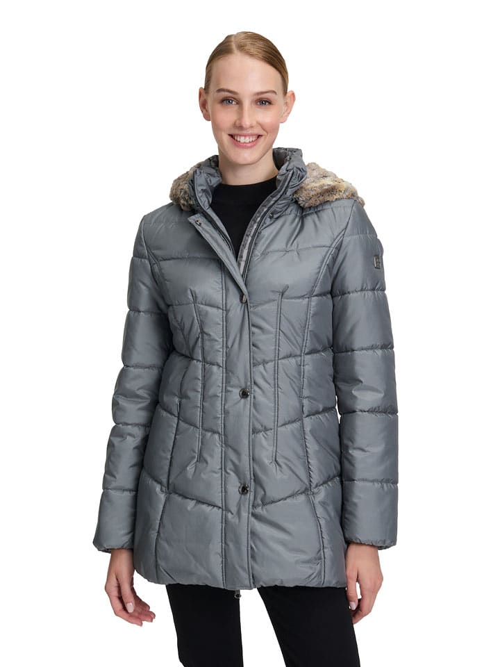 Betty Barclay Płaszcz pikowany w kolorze niebiesko-szarym rozmiar: 44