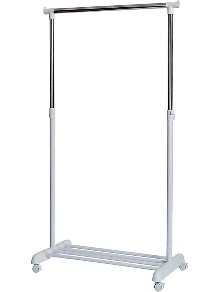 STORE IT Stojak w kolorze srebrno-białym na ubrania - 84 x 165 x 44 cm rozmiar: onesize