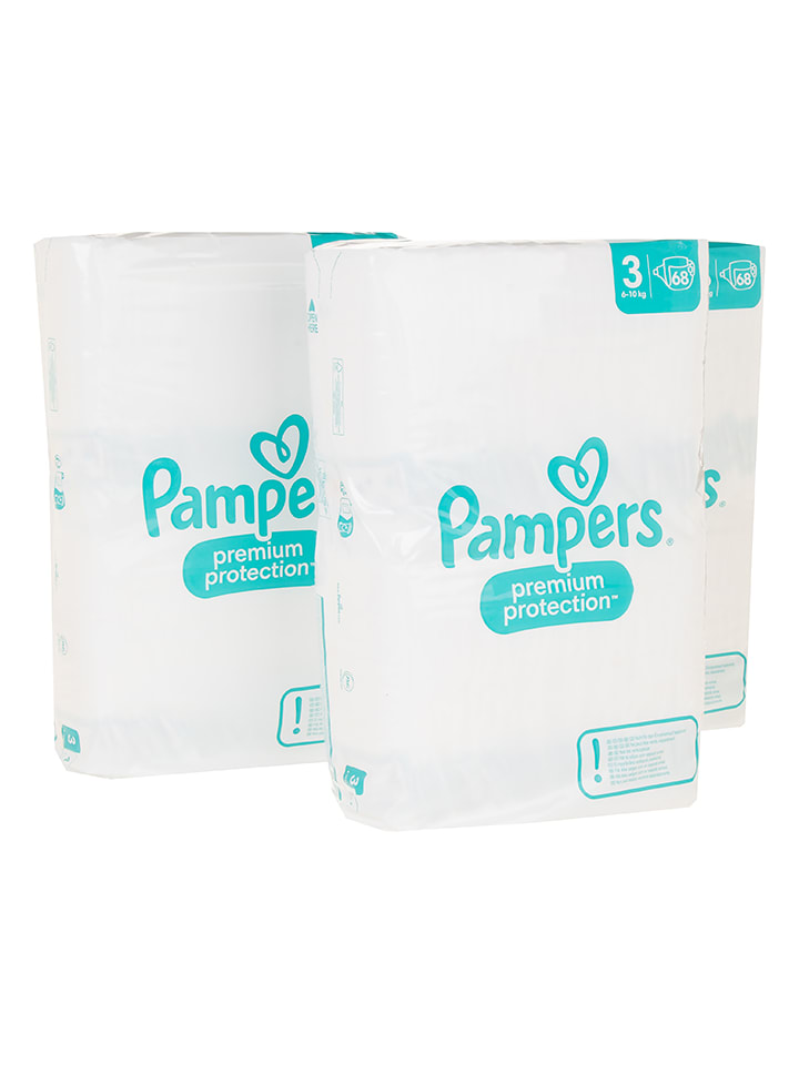 Pampers Pieluszki (204 szt.) "Premium Protection" - rozmiar 3, 6-10 kg rozmiar: onesize