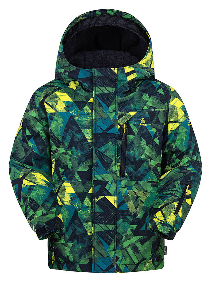 Kamik Kurtka zimowa "Gusti" w kolorze zielonym rozmiar: 128