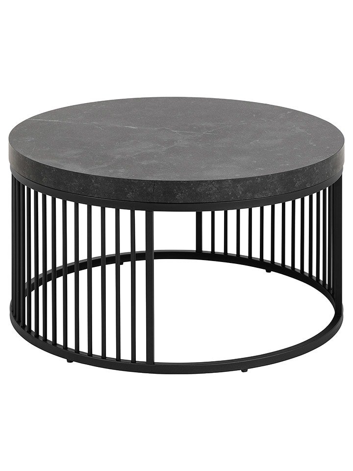 Actona Ława "Strington" w kolorze czarnym - wys. 35 x Ø 65 cm rozmiar: onesize