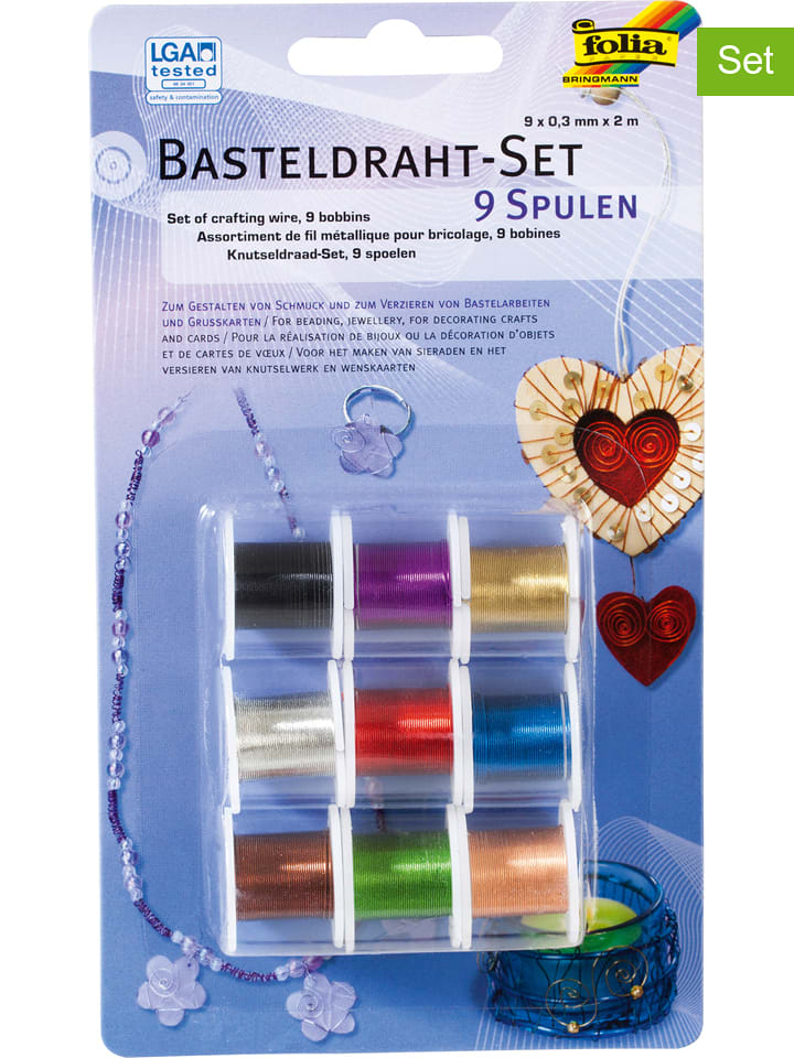 folia PAPER Druciki w różnych kolorach do rękodzieła - 9 x 2 m rozmiar: onesize