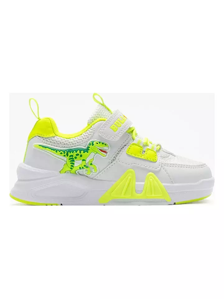 Bull Boys Sneakersy "Velociraptor Scarpa" w kolorze zielono-białym rozmiar: 30