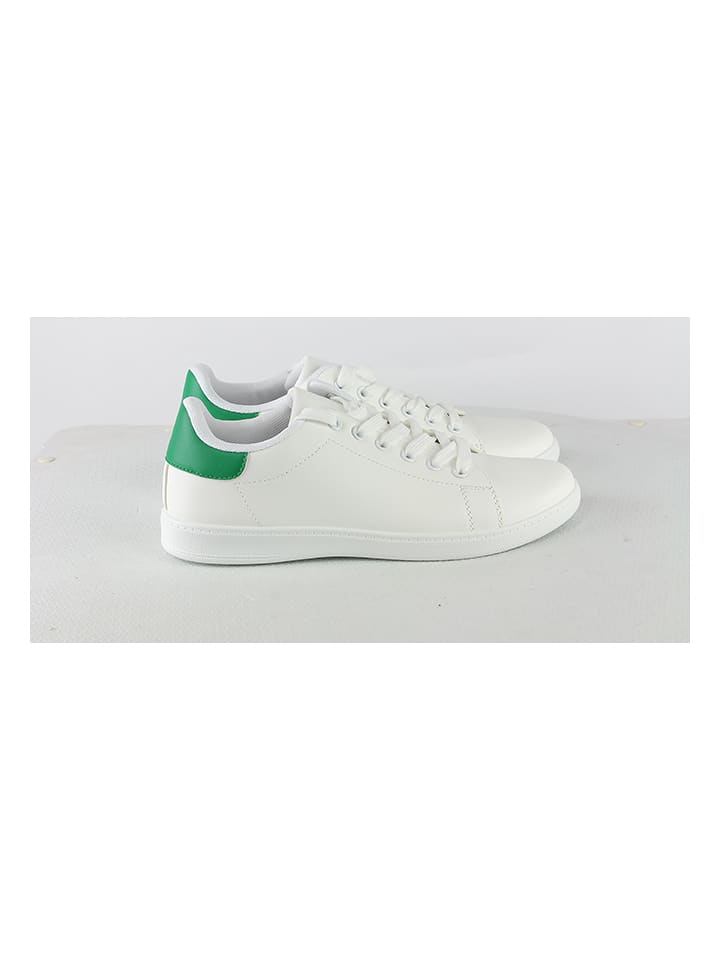 C'M Sneakersy w kolorze biało-zielonym rozmiar: 36