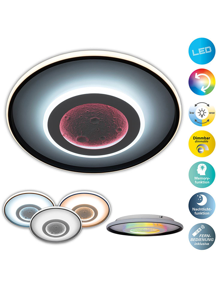 näve Lampa sufitowa LED "Livana" w kolorze czarno-białym - KEE (A do G) rozmiar: onesize