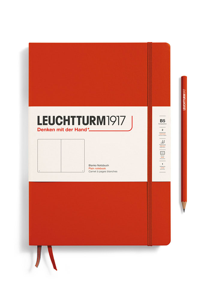 LEUCHTTURM1917 Notatnik w kolorze czerwonym - B5 rozmiar: onesize