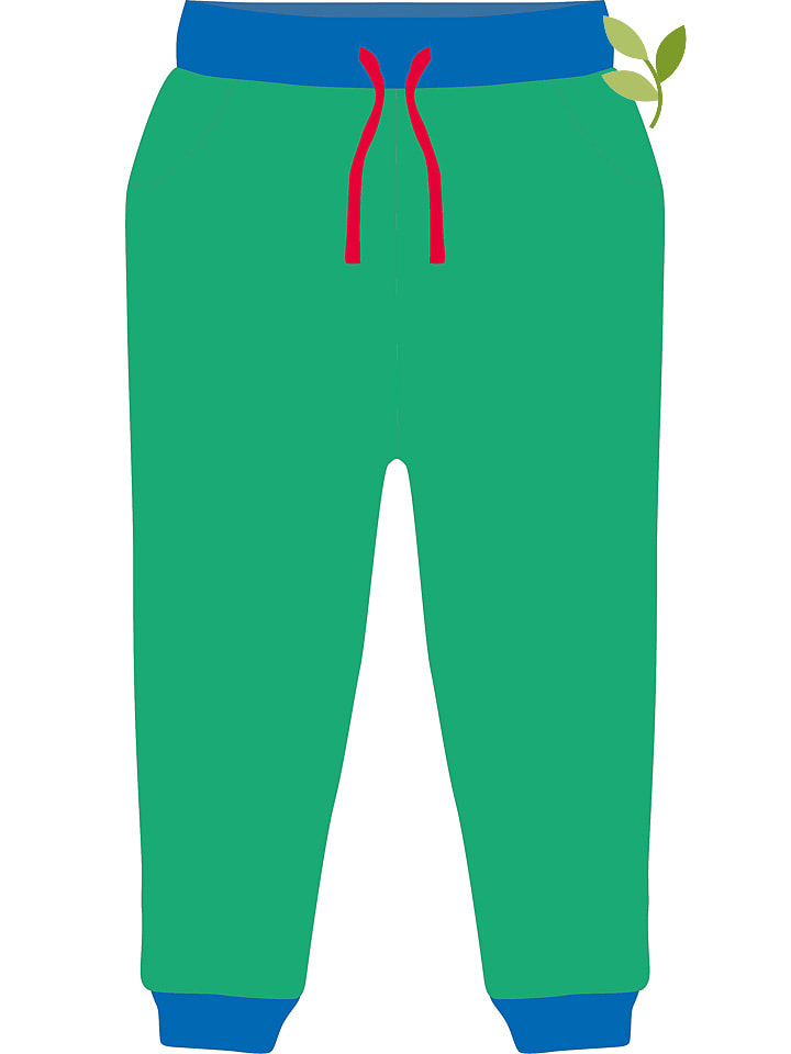 Toby Tiger Spodnie w kolorze zielono-niebieskim rozmiar: 98