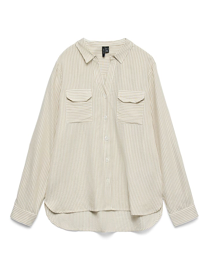 Vero Moda Bluzka w kolorze beżowo-kremowym rozmiar: XS