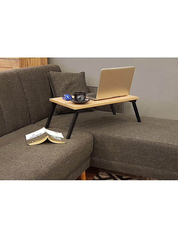 Scandinavia Concept Stolik "Gusto" w kolorze jasnobrązowo-czarnym - 60 x 35 x 24,5 cm rozmiar: onesize