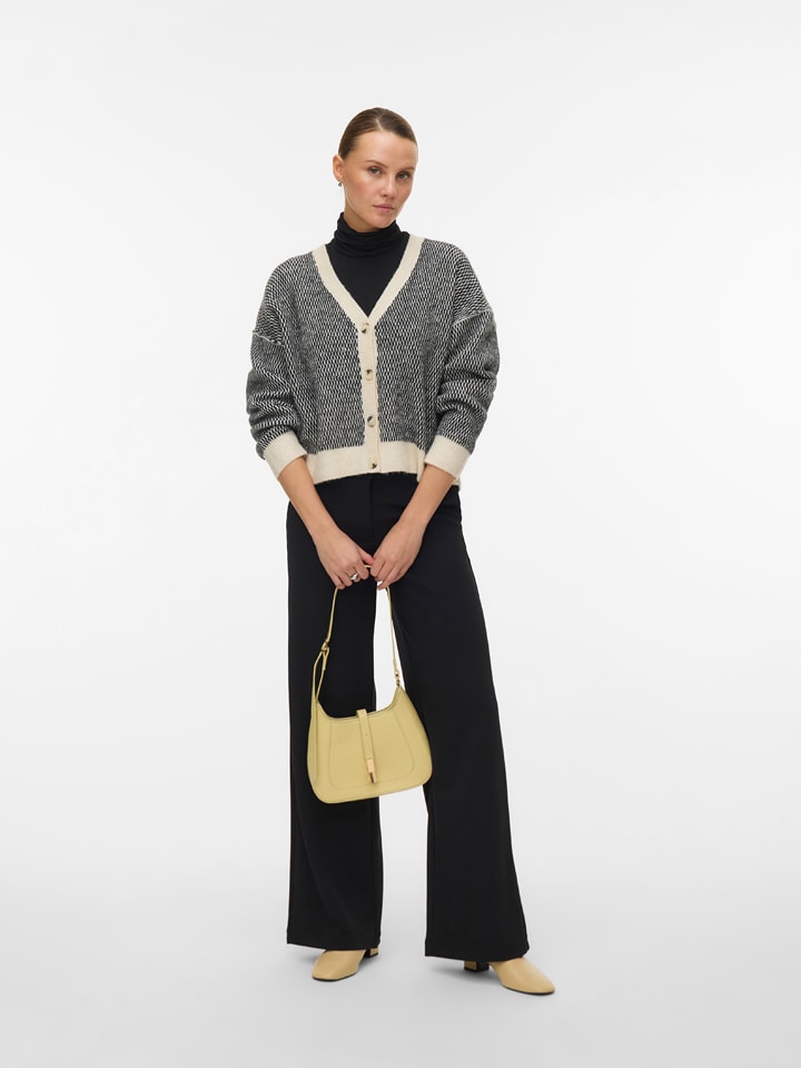 Vero Moda Kardigan w kolorze kremowo-czarnym rozmiar: XL