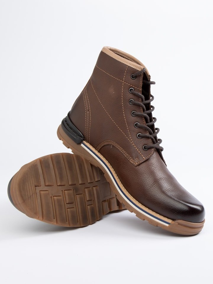 PAUL VESTERBRO Skórzane botki w kolorze brązowym rozmiar: 43