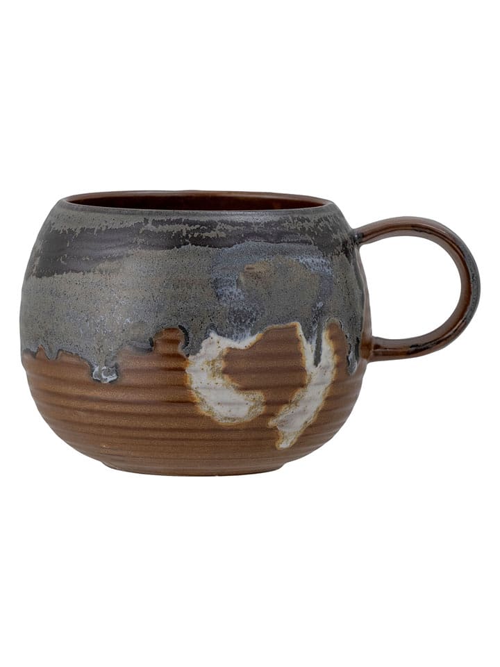 Bloomingville Kubek jumbo "Senna" w kolorze brązowo-szarym - 510 ml rozmiar: onesize