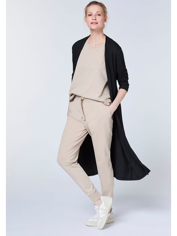 Detto Fatto Spodnie dresowe w kolorze kremowym rozmiar: L