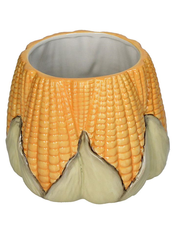 Kersten Doniczka "Corn" w kolorze żółtym - wys. 13 x Ø 16,5 cm rozmiar: onesize