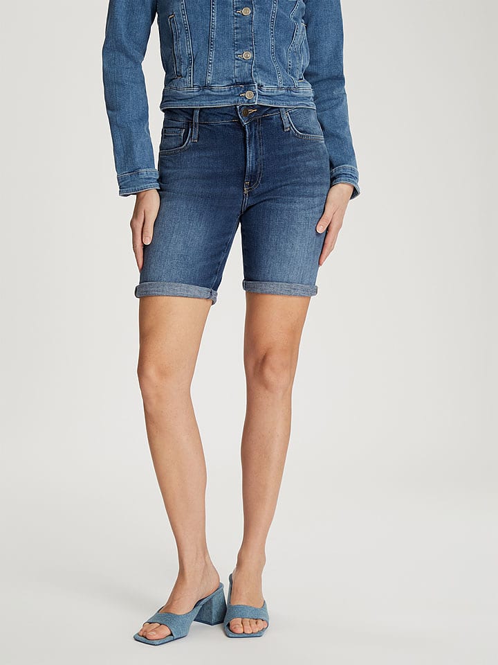 Cross Jeans Szorty dżinsowe w kolorze granatowym rozmiar: 30W