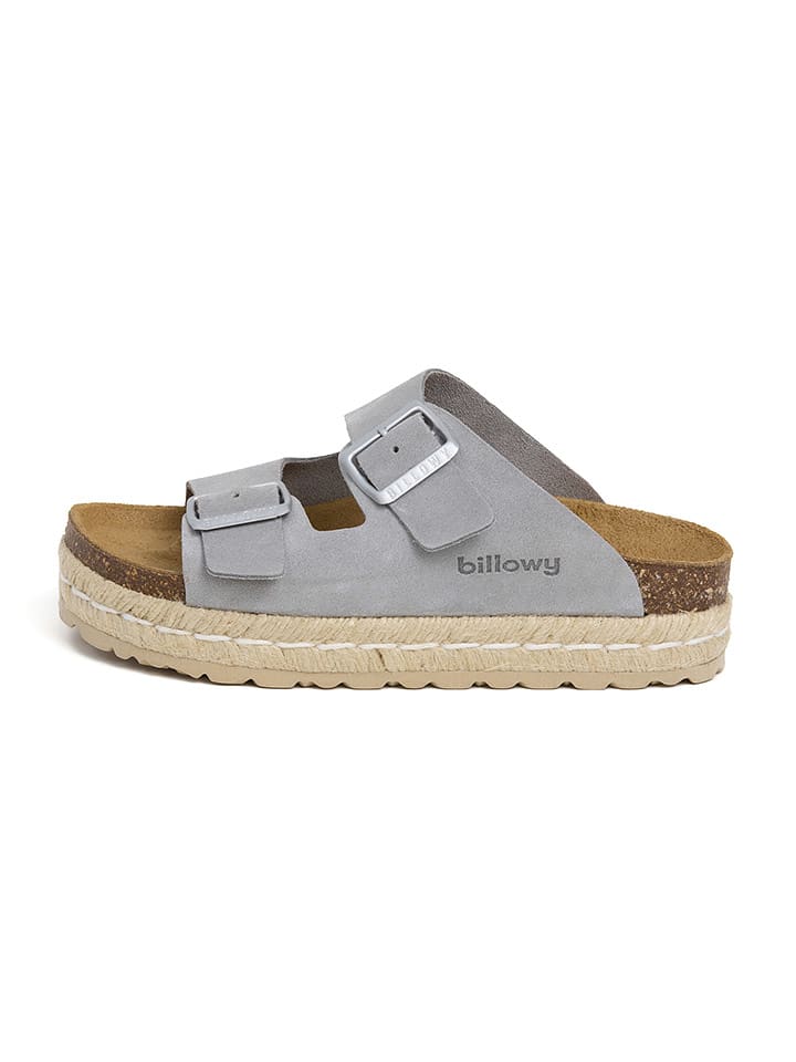 billowy Skórzane klapki w kolorze szarym rozmiar: 40